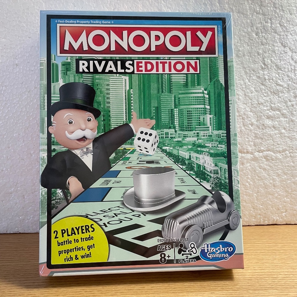 Monopoly Rivals Edition Game 2 Player Board Game Factory Sealed New Great Gift